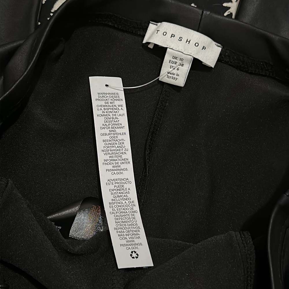 Women's Topshop Faux Leather Pants - Picture 5 of 7